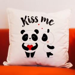 Cute kiss me cushion with filler
